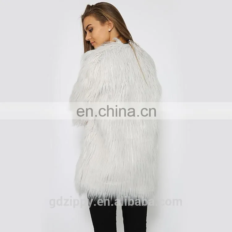 Alibaba express clothes New design jacket for women women villus jacket in Grey