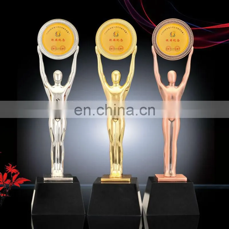 customized metal bronze bowling trophy 2013 made in China
