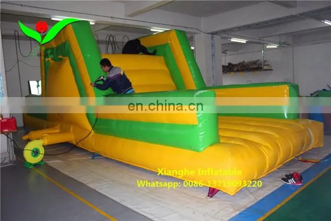 2016 Commercial inflatable rock climbing wall with slide