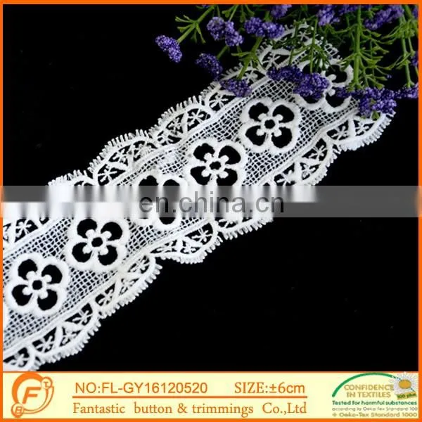 Flower Trimming laces And White fabric lace Chiffon Wholesale Rose Lace