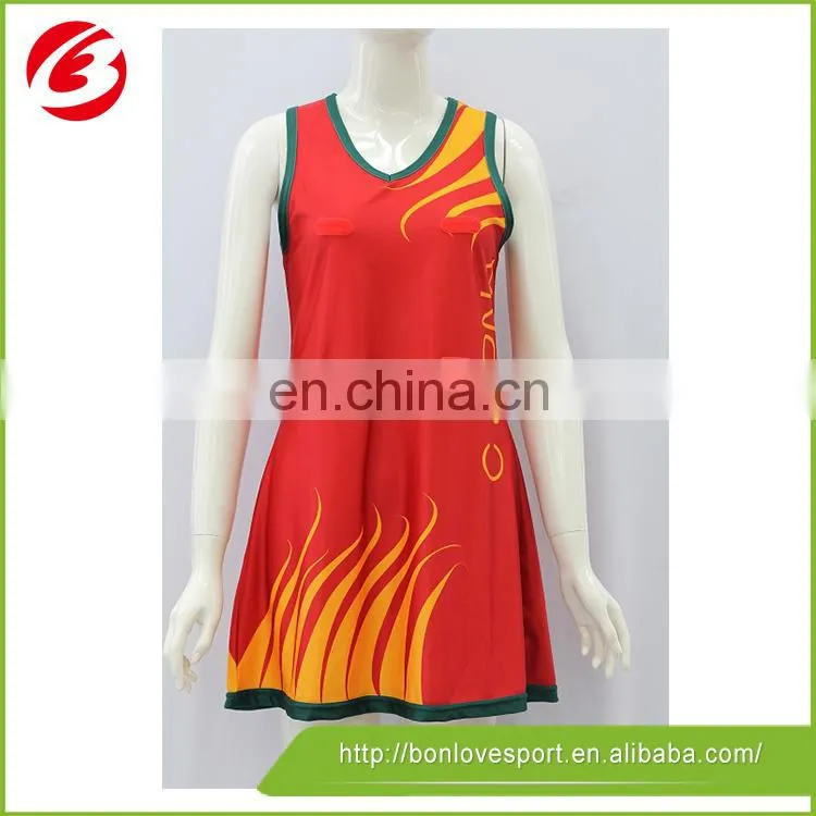 Modern Colorful sublimation ladies netball skirts netball wear