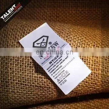 custom silkprinted brand logo ribbon printing label for apparel