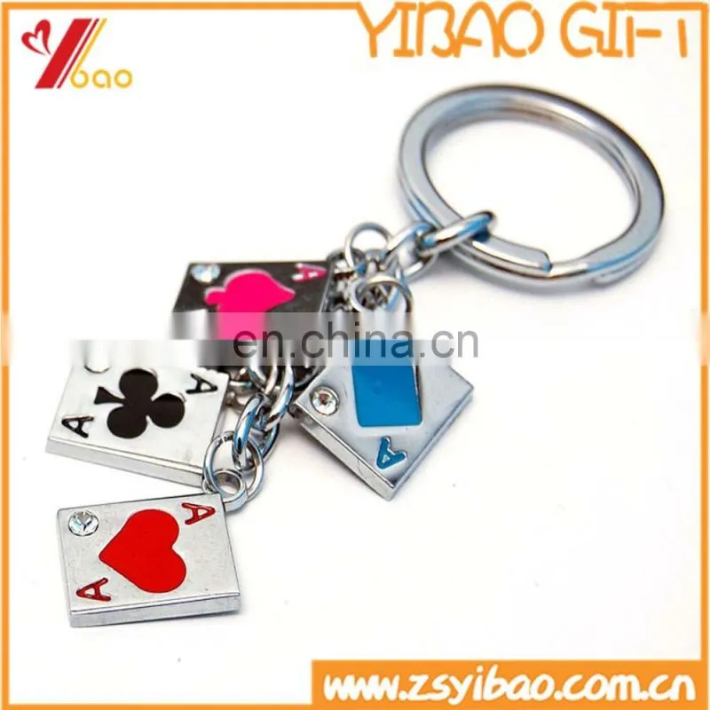 2D soft-enamel metal keychain with customized logo