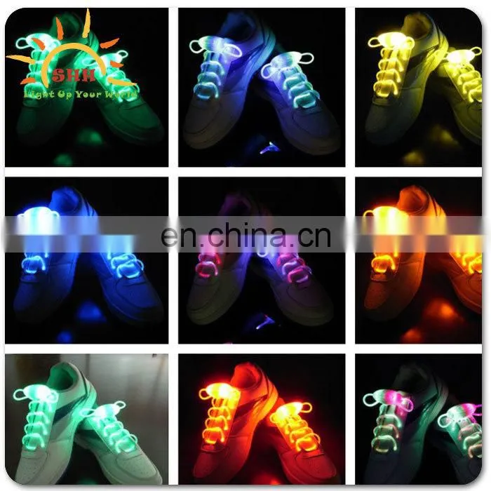 Crazy led lights shoelaces/Flashing led shoelaces/Dancing led lights shoelaces