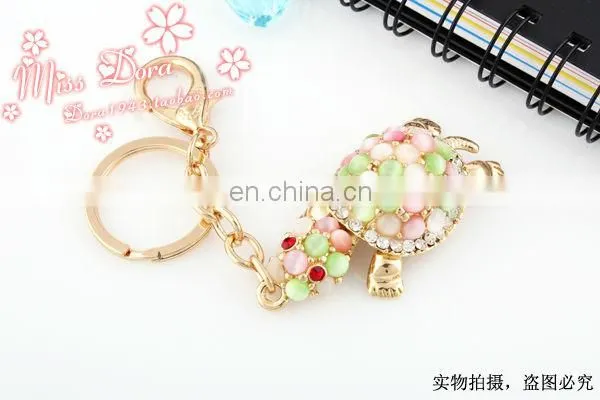 diamond tortoise keychain wholesale crystal keychain CD-KD012