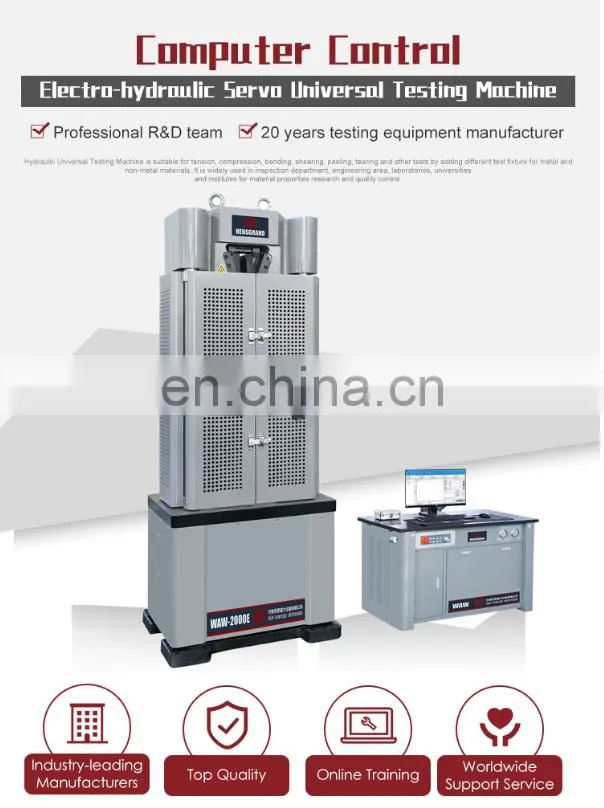 China supplier mechanical universal testing equipment for metal steel materials