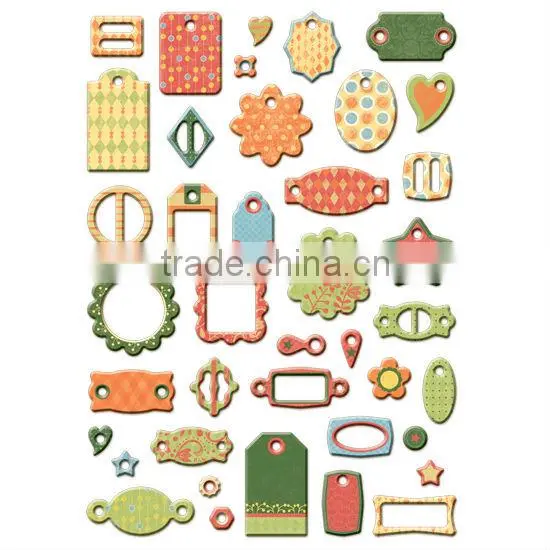 DIY Art & Craft Shapes & Tags Chipboard Scrapbook Decor