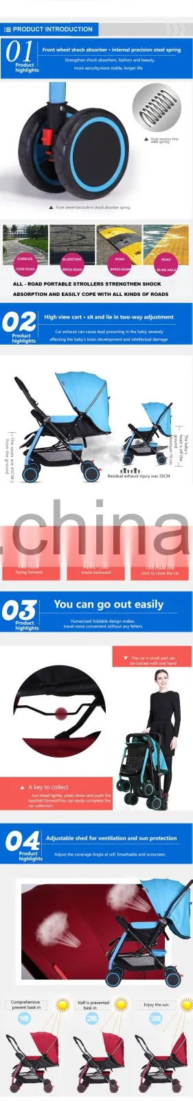High Quality Safest Junior Baby Kids Stroller And Prams
