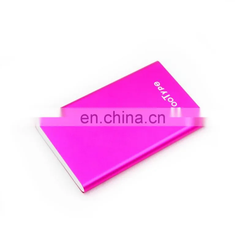 blue 5V 1A usb polymer battery mobile power bank charger box for smart phone