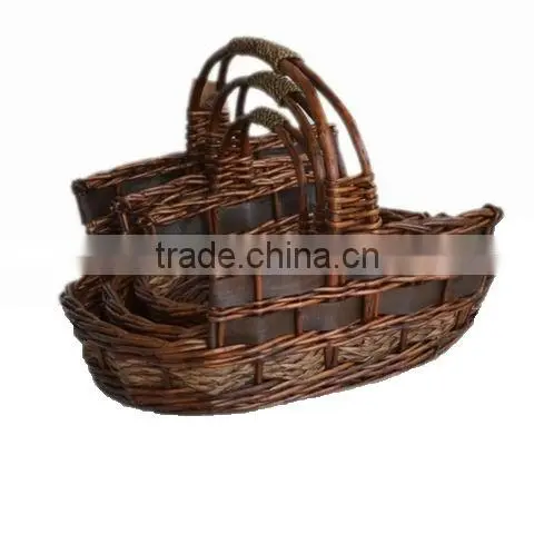 wholesale cheap wicker firewood basket