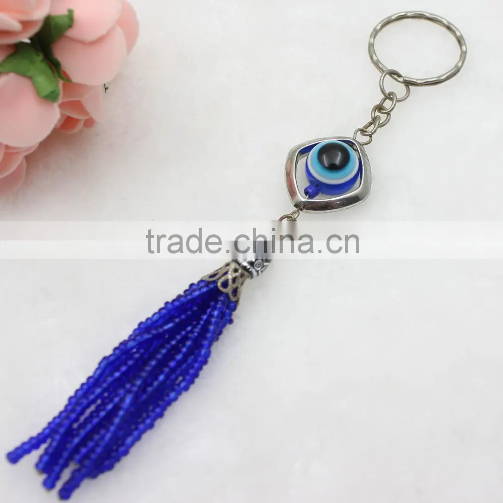 Islamic Acrylic Evil Eye Beads Wholesale Keychain