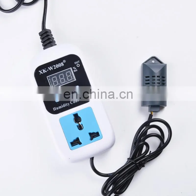 Digital Humidity Controller EU Plug Humidity sensor W2008 Intelligent Digital Thermostat 220V 12V 24V