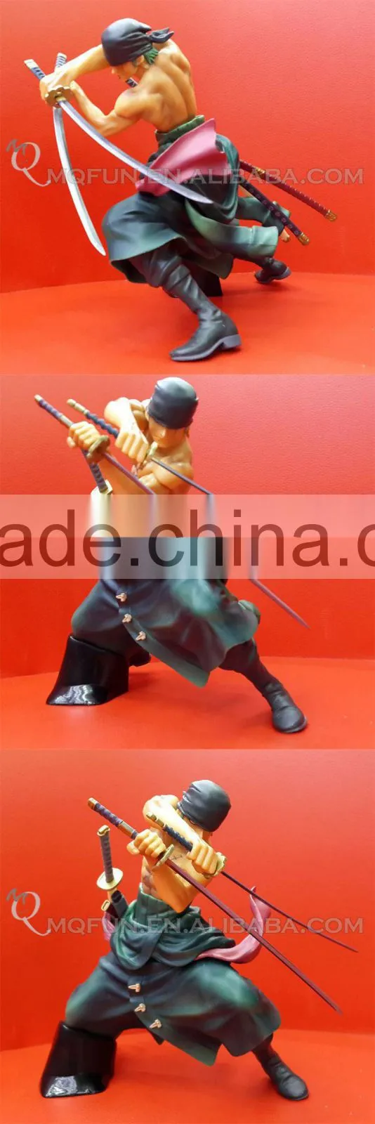 MINI QUTE 16 cm japanese anime Pirates one piece action figure zoro Solon with double sword brinquedos boys in box NO.MQ 067