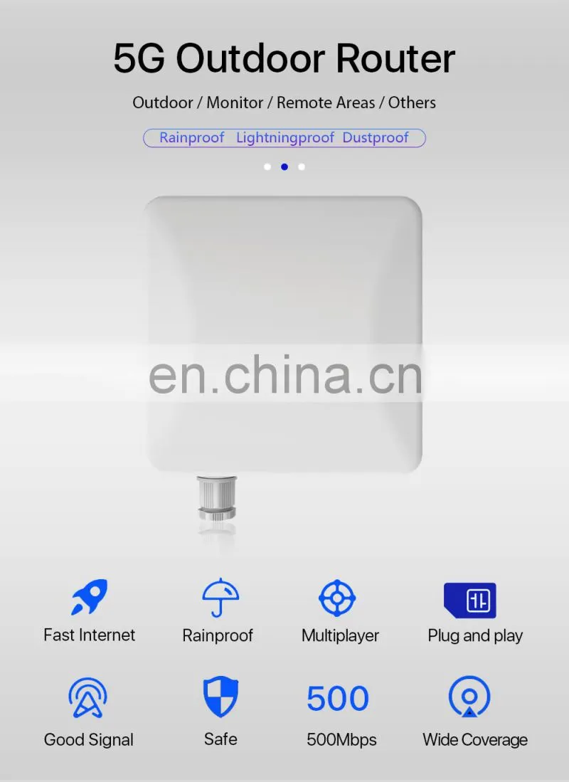 ALLINGE DRD088 5G LTE CPE Router 5G Outdoor Router With SIM Card Slot Waterproof Outdoor Hotspot