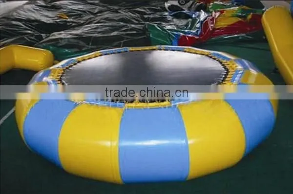 Cheap small nflatable water trampoline combofor sale