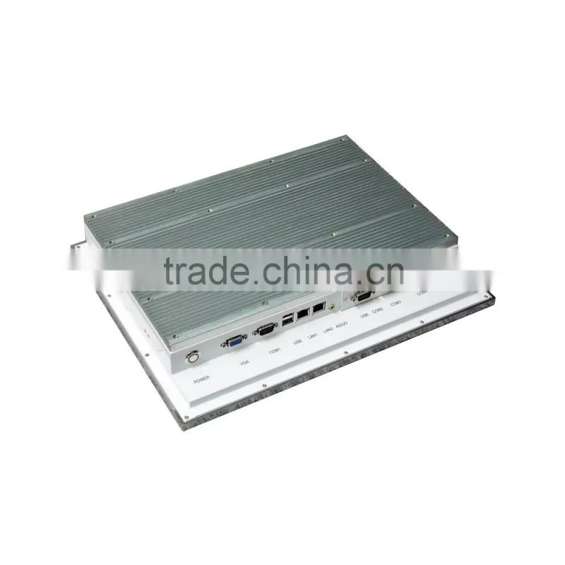 intel D525+ICH8-M industrial panel computer, fanless industrial pc, cheap fanless industrial panel computer