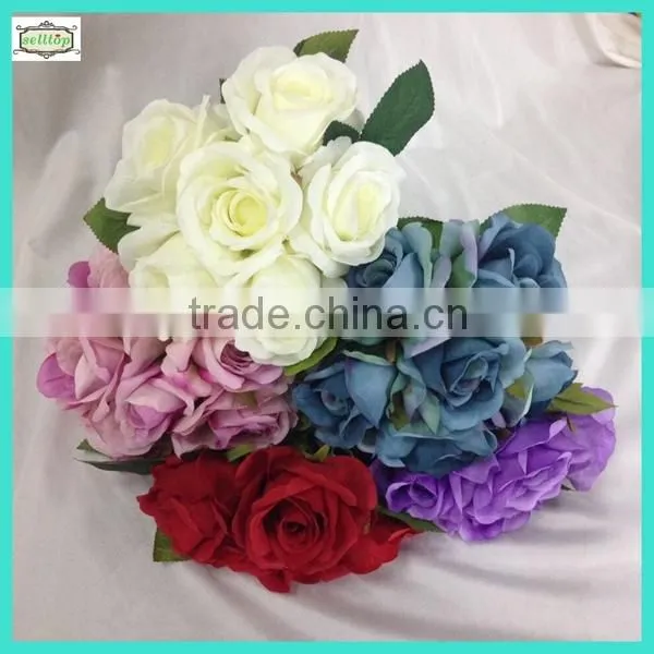 20cm 15heads mini fabric artificial bouquet