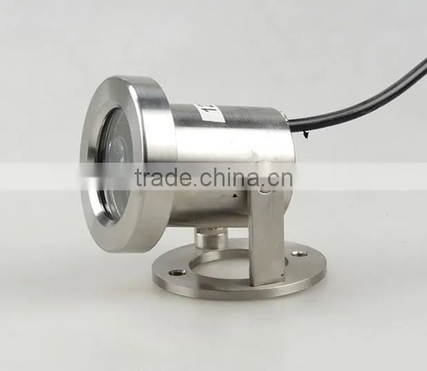 IP68 Waterproof 316 Stainless Steel Underwater LED Spotlight,3W LED Underwater Light