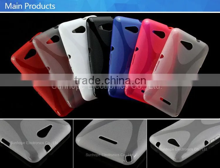 X line design tpu casing for Xperia E4g E2003 E2006 E2053 E2043