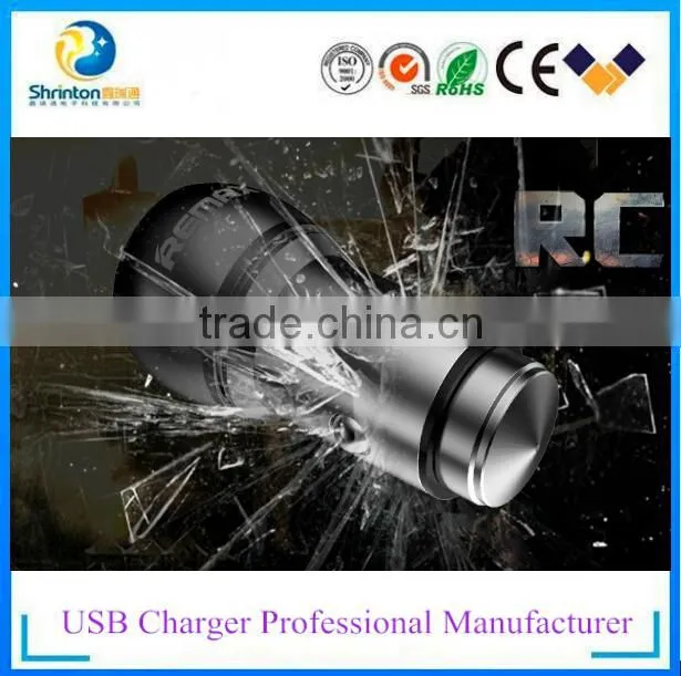 New Design Dual USB car charger adapter 2 port 5V 2.4A