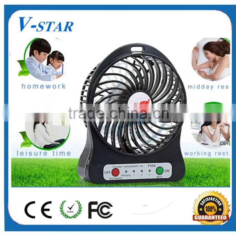 CE&ROHS strong wind quiet private mould battery and 5V DC plug usb mini fan/mini electric hand fan