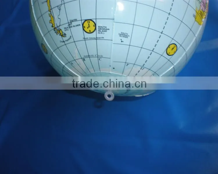 Small inflatable globe ball, pvc inflatable globe beach ball for sale