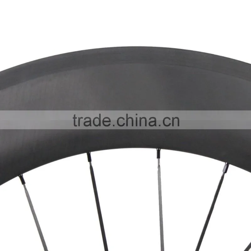Cheap bicycle carbon wheels 56/86mm carbon clincher wheelset 700C road bike wheelset UD matt