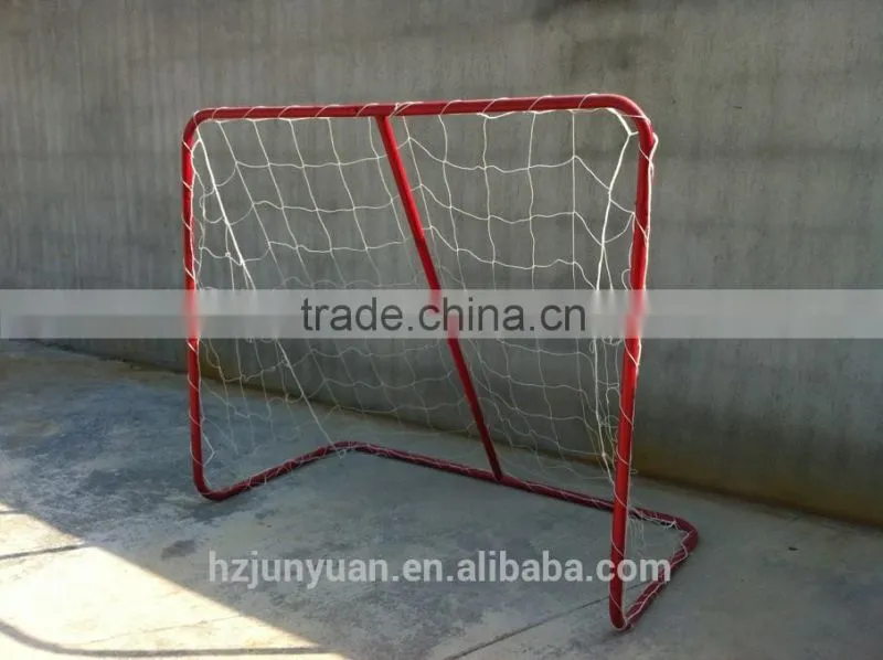 Portable floorball goal with target