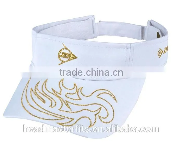 Custom caps 100 % cotton embroidery sun caps sun visor