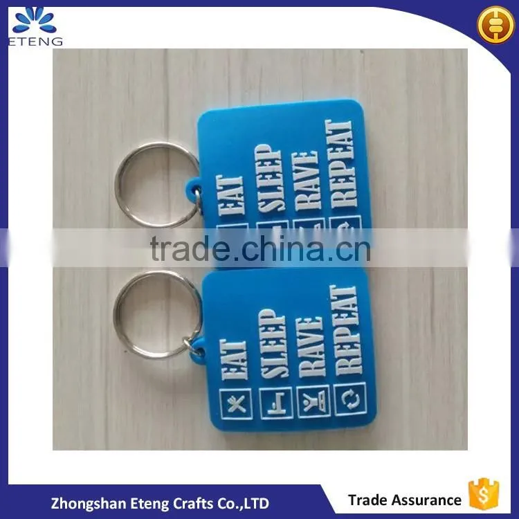 Best selling made your own rubber keychain