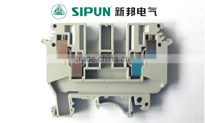 UK4 sqmm double inlet double outlet terminal blocks