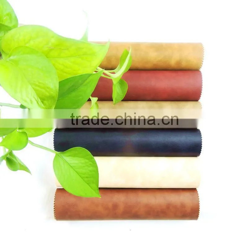 two tone embossed pu for leather wallent,leather handbag