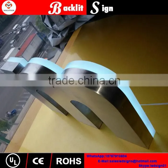 Led channel letter signs metal alphabet letter