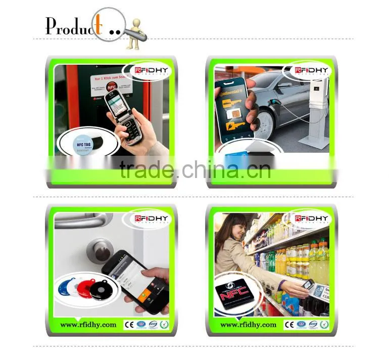 Free samples HF rfid sticker/nfc sticker/transponder 13.56mhz
