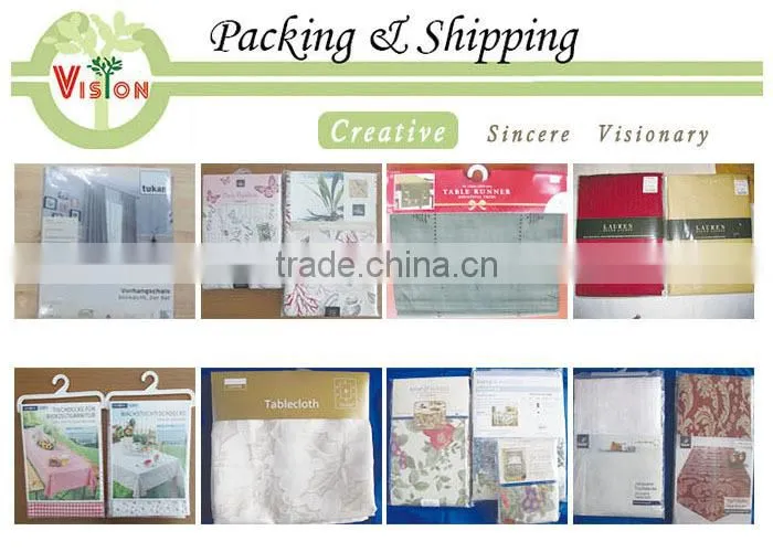 PVC Flocking Printing Shower Curtains Elegant