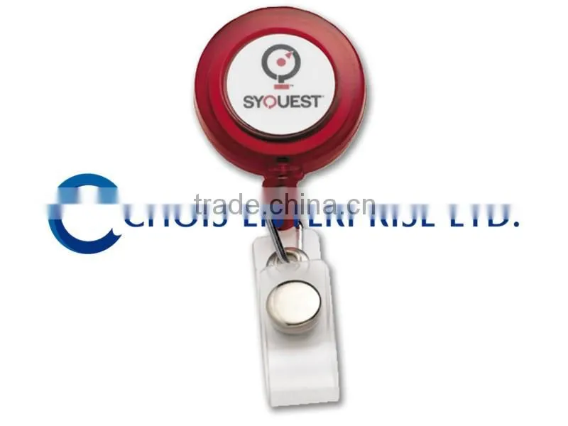 Custom Yoyo Badge Reel/ID Card Holder Round Badge Reels Retractor