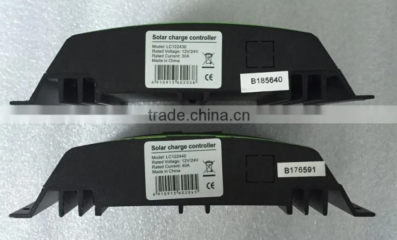 30A/40A 12V/24V pwm solar charge controller for off-grid solar system