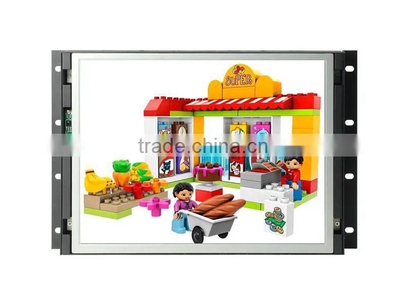 Flexible indoor 15 inch 1080P HD open frame LCD digital signage/advertising monitor/display