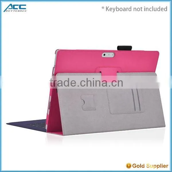 Surface Pro 3 case, leather case cover for Microsoft Surface Pro 3 with handhold