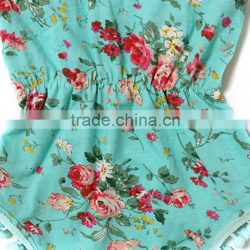 wholesale KAIYA newborn bodysuit baby romper flower cotton infant clothing
