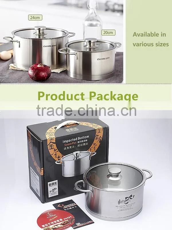 Tri-Ply Base Covered Stock Pot Stainless Steel 18 / 8