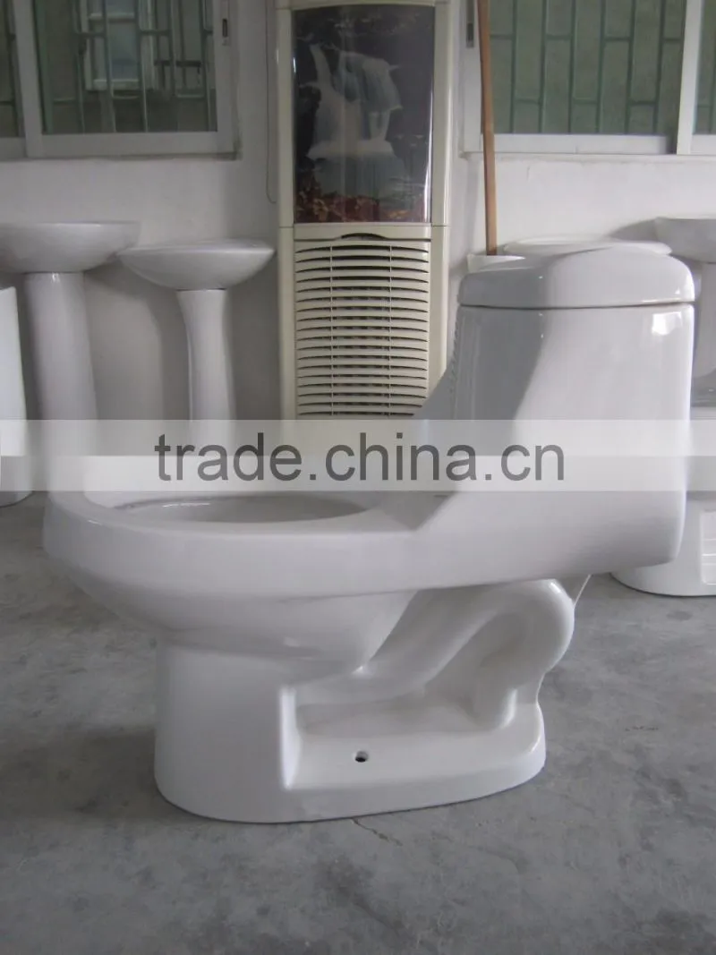 Sanitary Ware Importers ,White Siphonic Floor Mounted ,Chaozhou One Piece Toilet