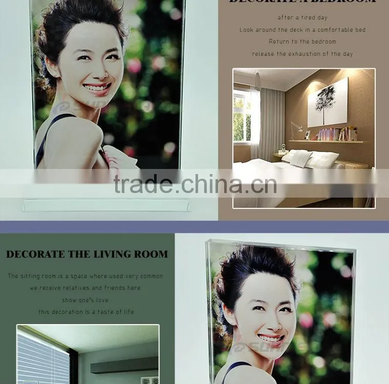 sublimation crystal photos frame at low price wholsale BSJ02