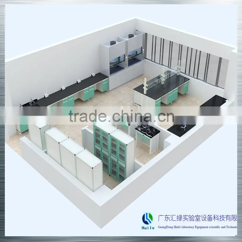Chemical resistance lab emergency shower furniture