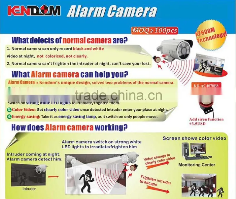 Kendom AHD camera,with alarm function, New Housing, on sale