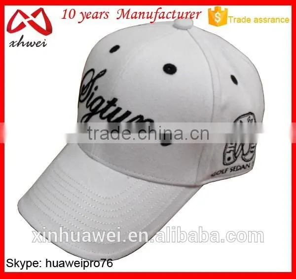 Custom Caps Factory Fashion Golf Hats Caps 100% Cotton Twill Golf Cap