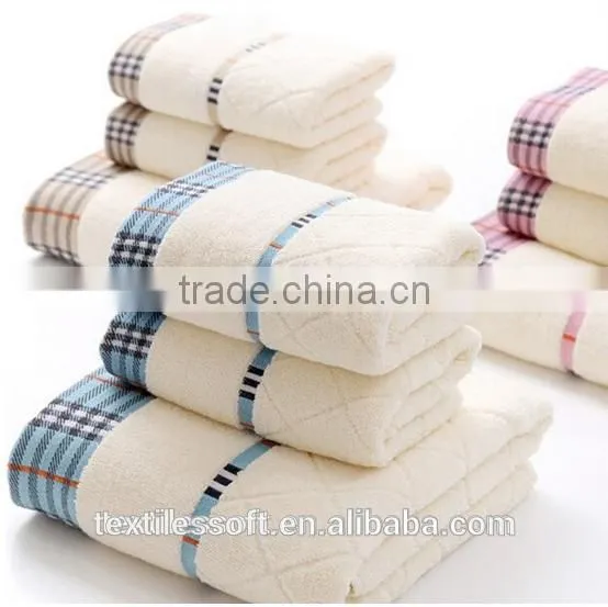 2015 china supplier 100% cotton luxury face towel bath towel gift towel sets