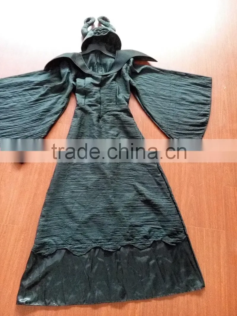 Carnival Party witch Maleficent cosplay magician fancy dress costume for women