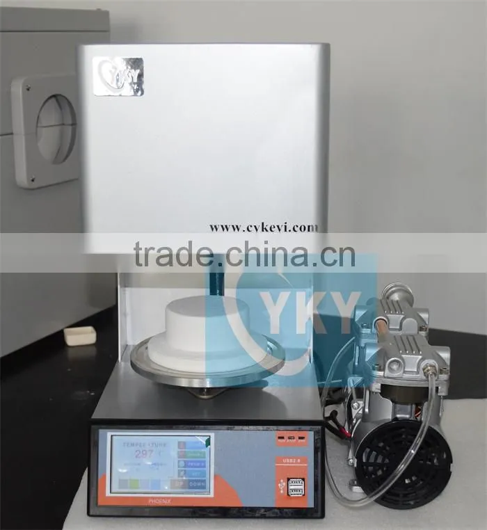 2015 new CE certified porcelain denture sintering furnace with vacuum pump