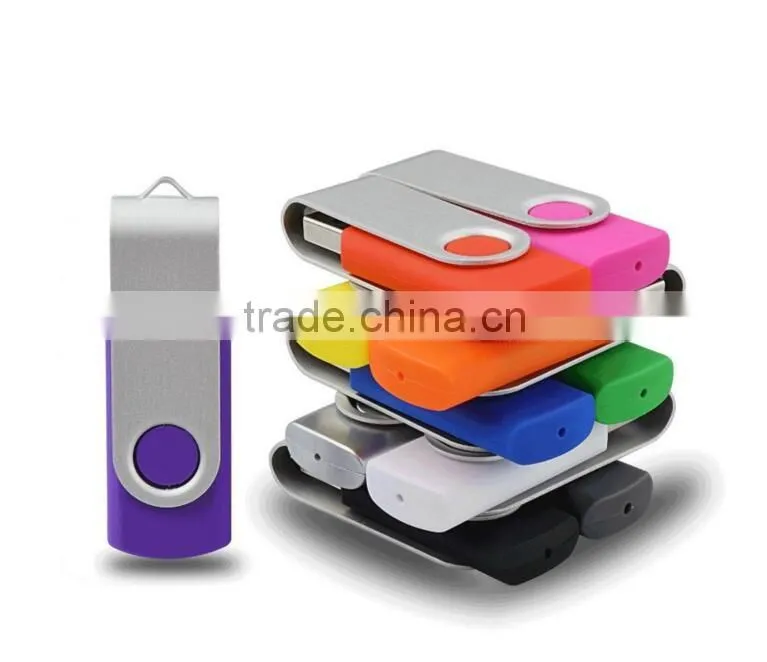 2016 Hotselling plastic swivel flash drive for business gift,color free samples free